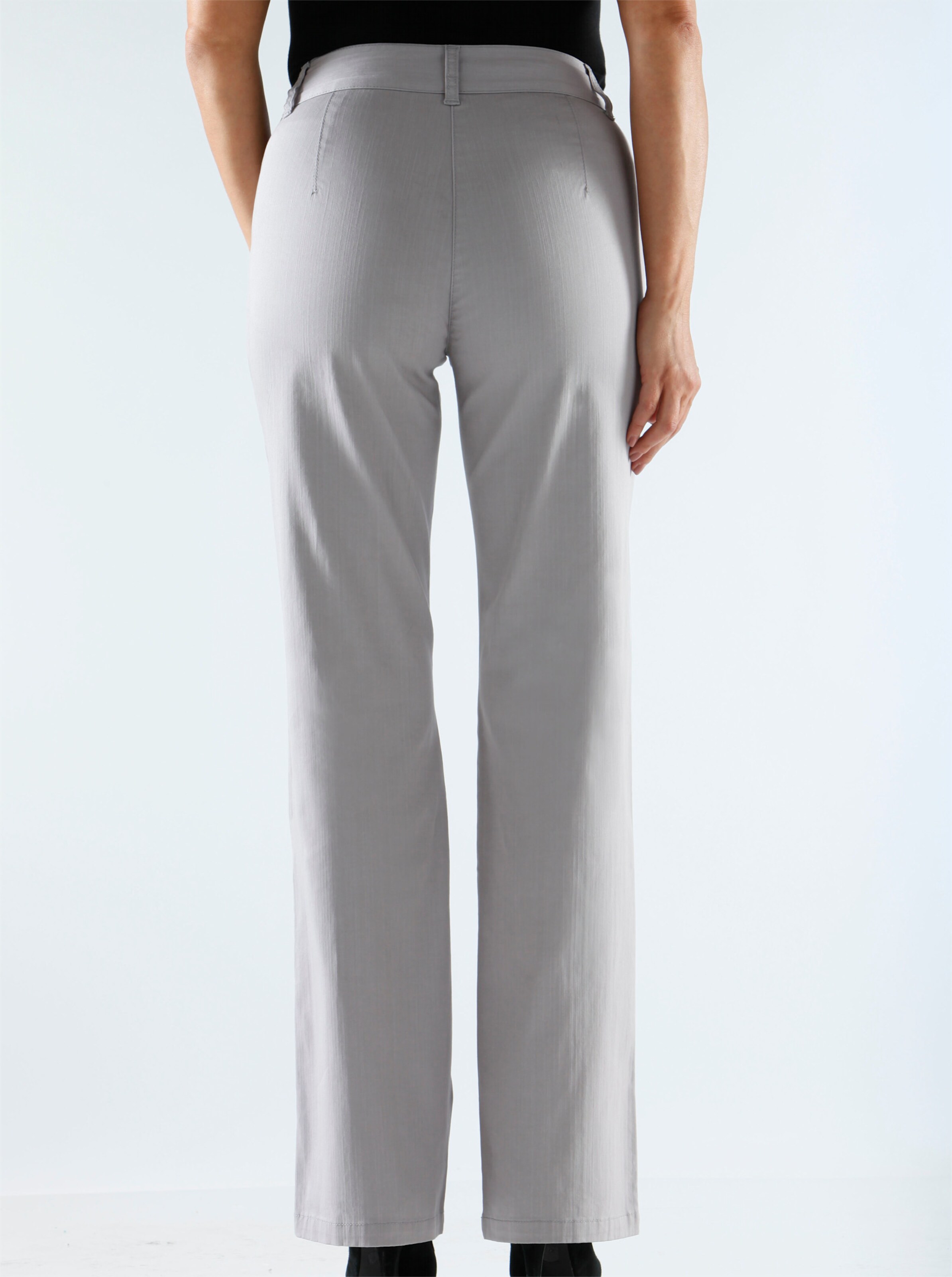 Stretch-Jeans in hellgrau
