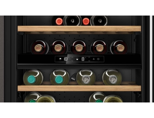 NEFF - Cave à vin encastrable de service KU9213HG0 N70, double zone, 44 bouteilles