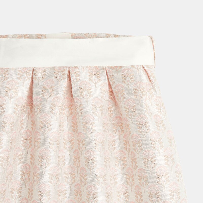 Jupe évasée irisée rose bébé fille Rose