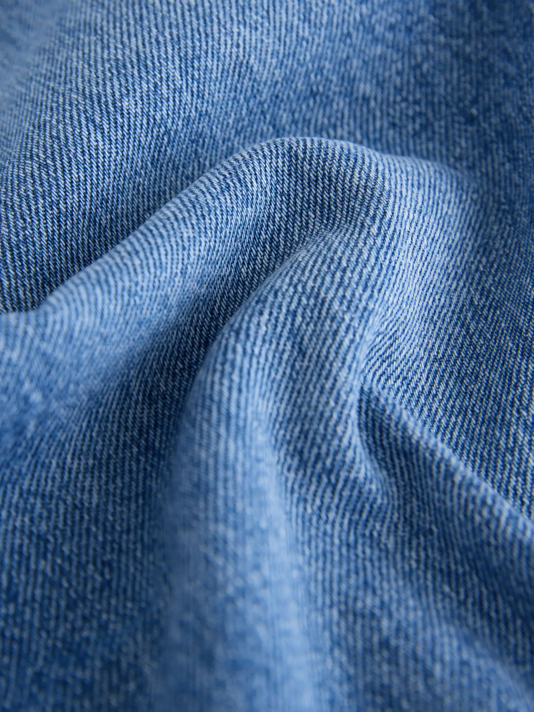 Medium denimblauw - Jeans met wijde pijpen (3-16 jr)