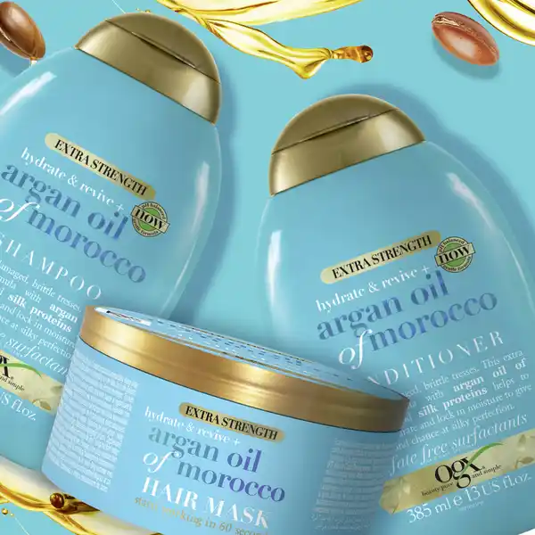 Extra strength hydrate & revive + argan oil of morocco Haarmaske