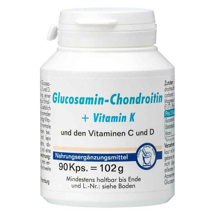 Glucosamin-Chondroitin + Vitamin K Kapseln, 90 St