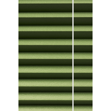 Kleurstaal GAMMA maatwerk enkel plisségordijn deels verduisterend groen (7212)