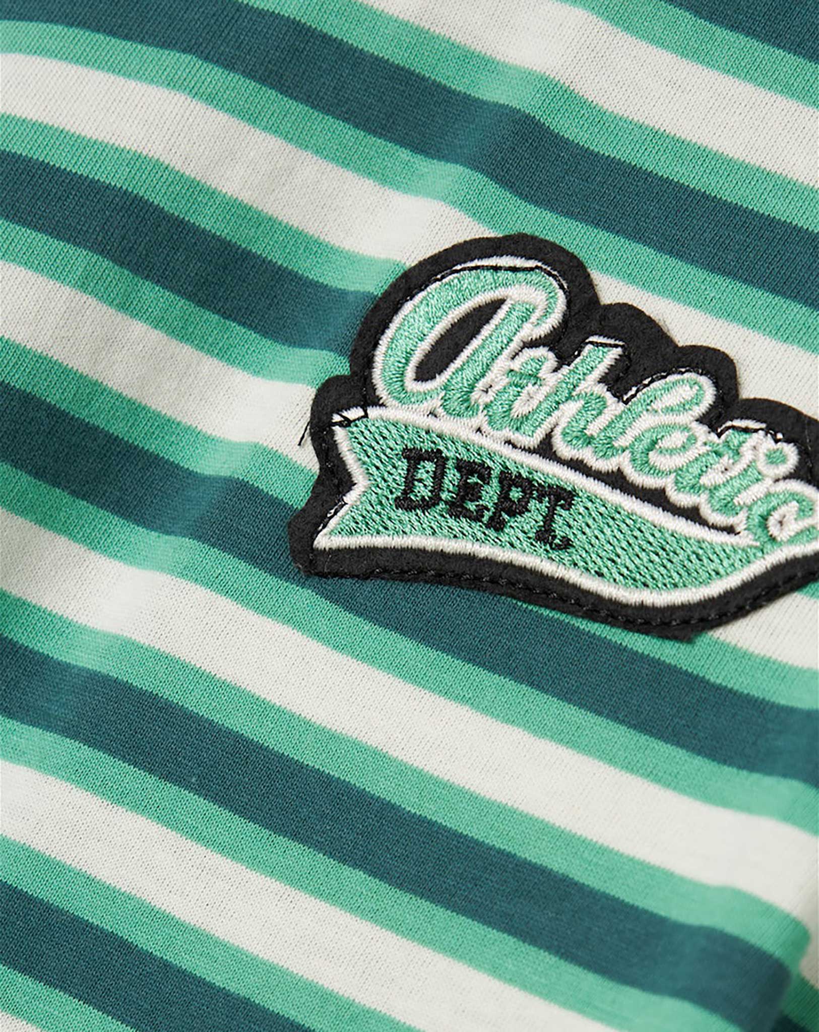 T-Shirt NKMDALOVAN ATHLETIC gestreift in green spruce