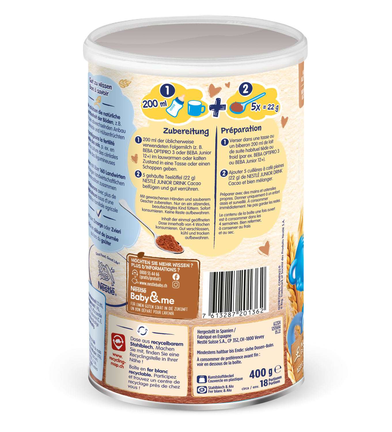 NESTLE Junior Drink Cacao 400 g