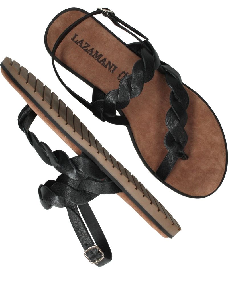 Lazamani Sandalen Zwart Dames