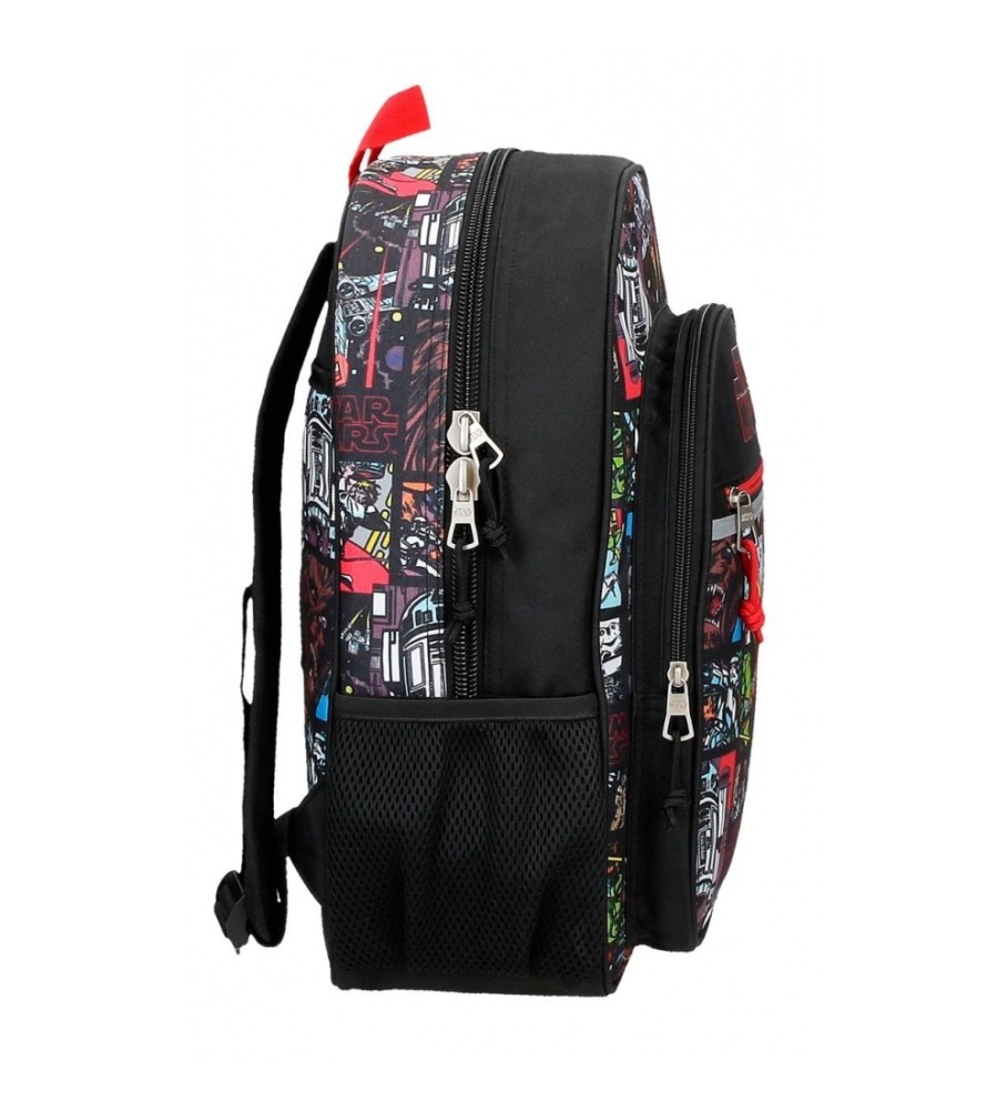 Joumma Bags Mochila escolar Star Wars Galactic Team adaptável a carro preto