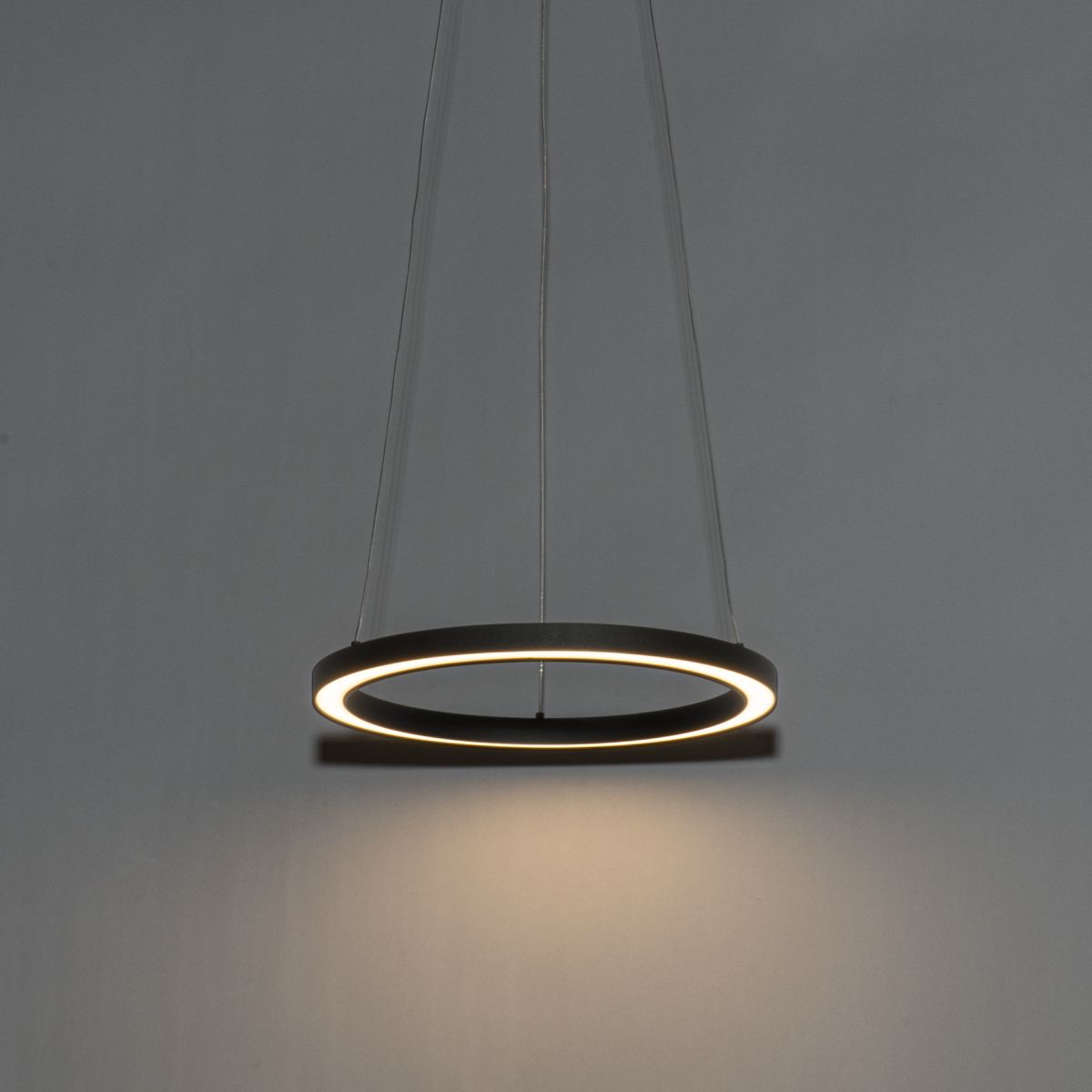 Hanglamp zwart 40cm incl. LED 3-staps dimbaar - Girello