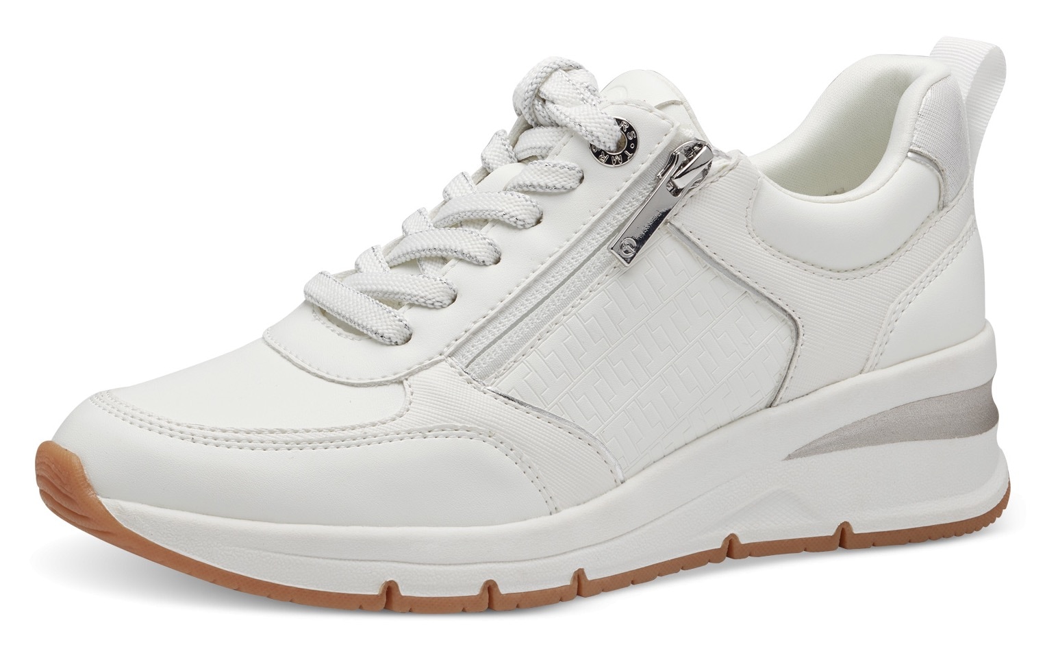 Tamaris Keilsneaker  , Freizeitschuh, Halbschuh, Schnürschuh mit Aussenreissverschluss