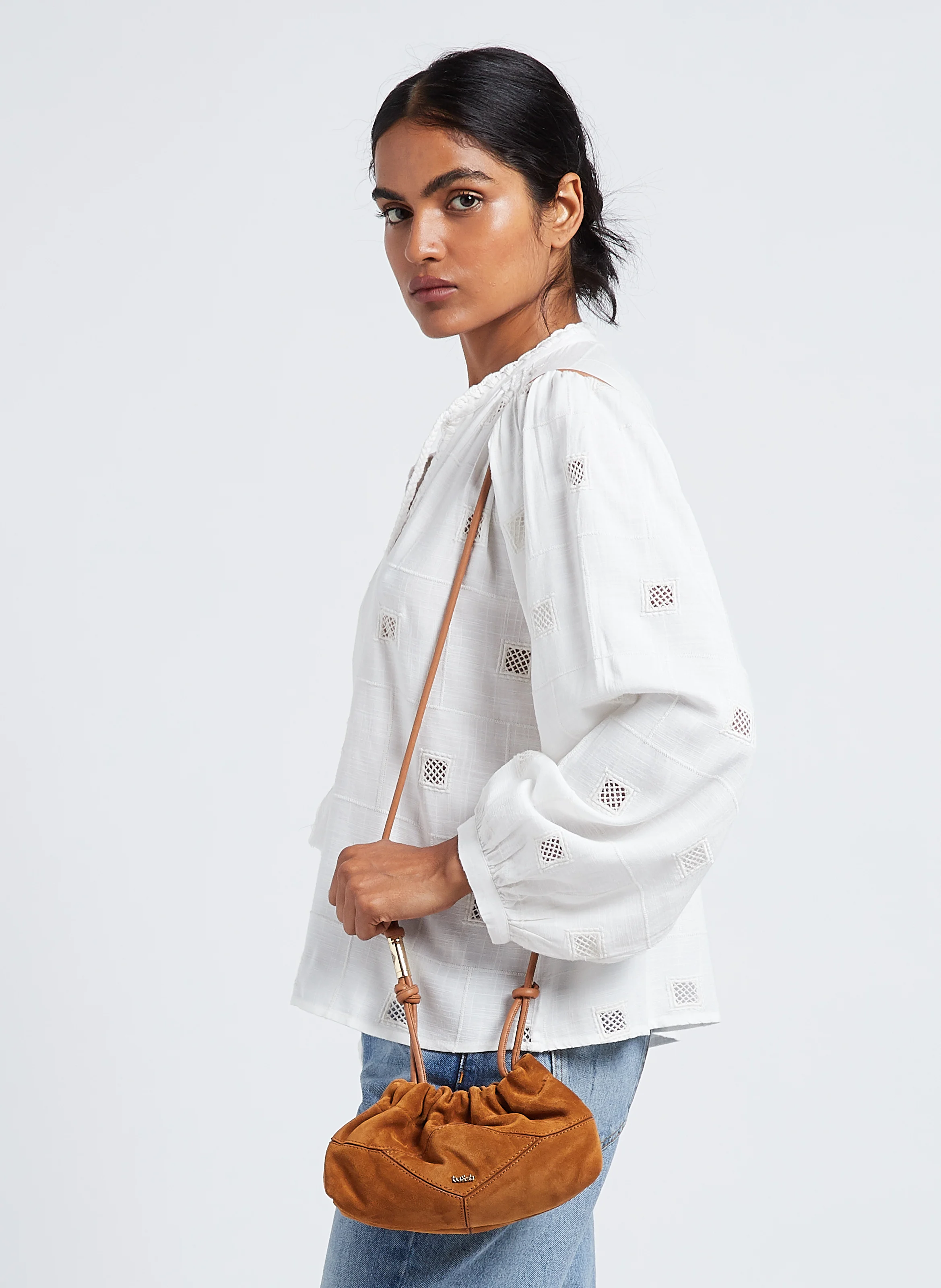 JUNE - Sac bandoulière en cuir | Marron