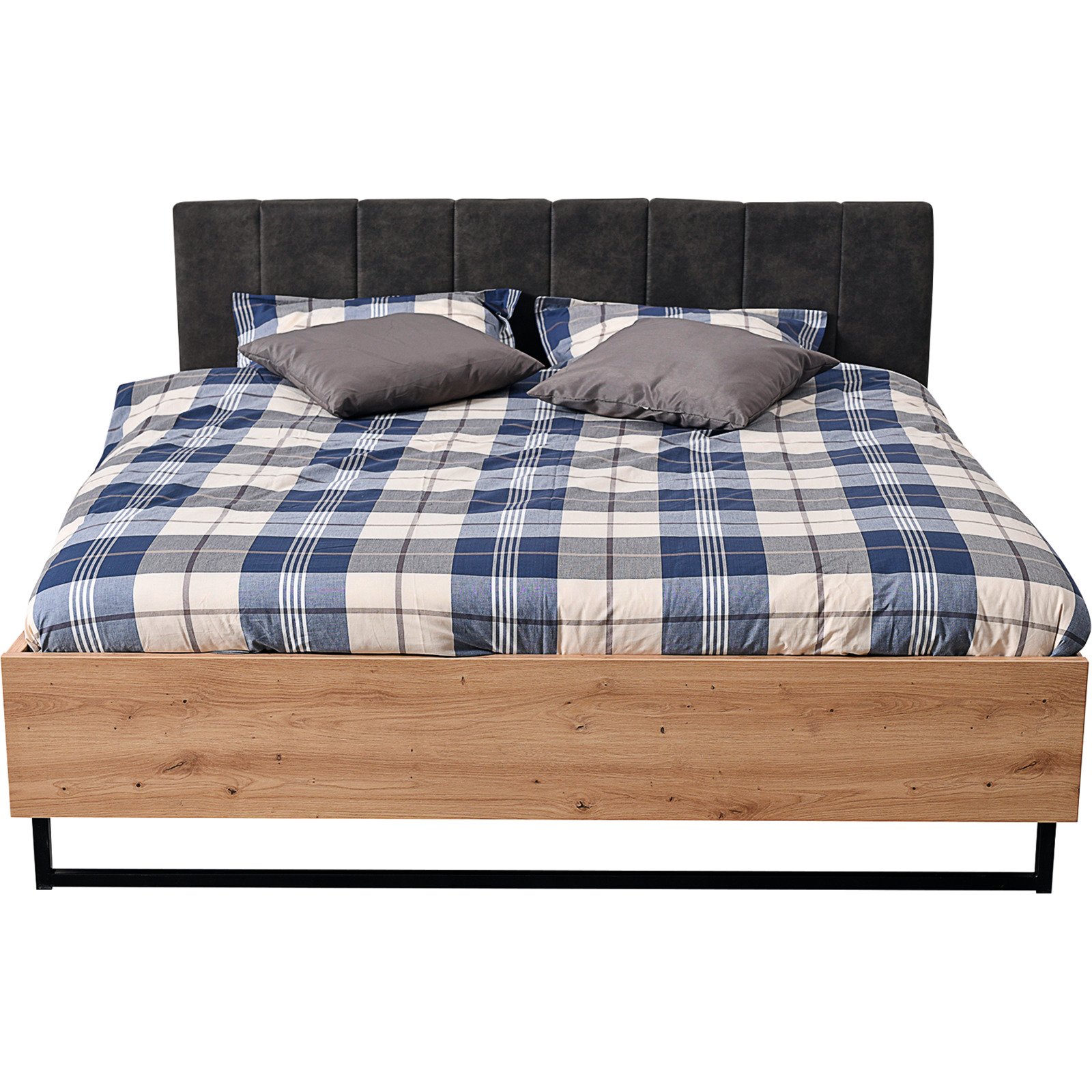Bett Sardinia Melamin Eiche Artisan