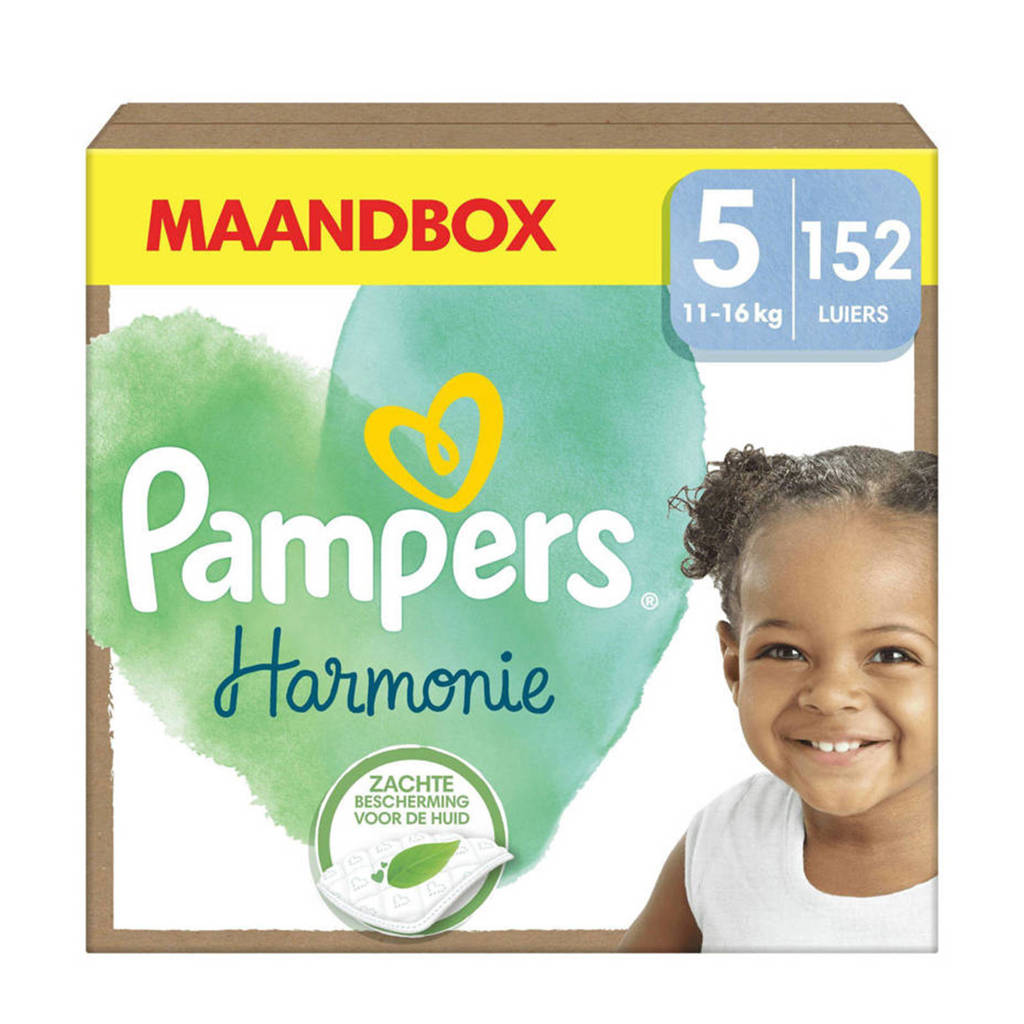 Prettig in gebruik, vriendelijk voor de huidMaat 5 maandbox - 152 luiers - 11kg-16kg