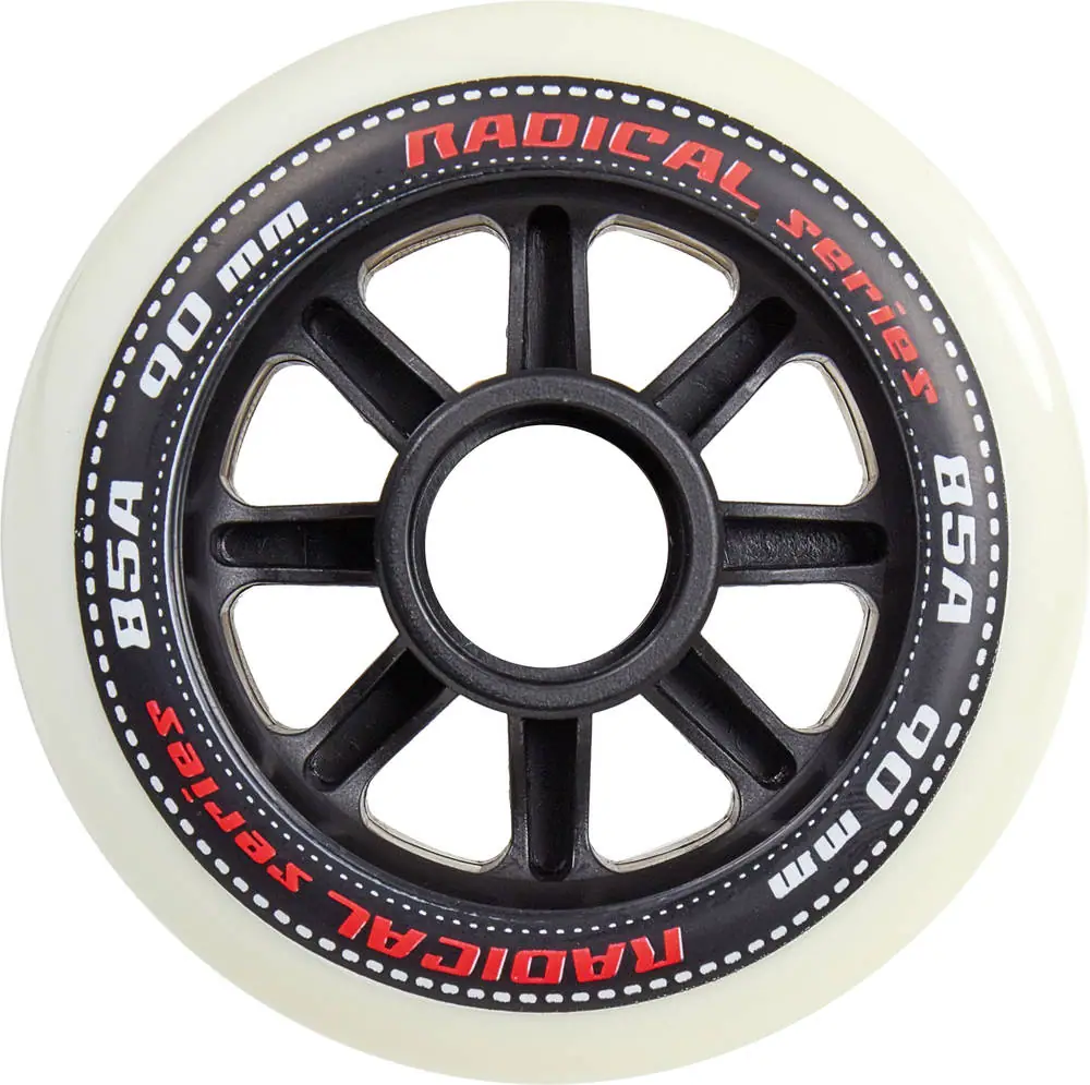 Tempish Radical Hvid Inliner Hjul 4-Pak | SkatePro