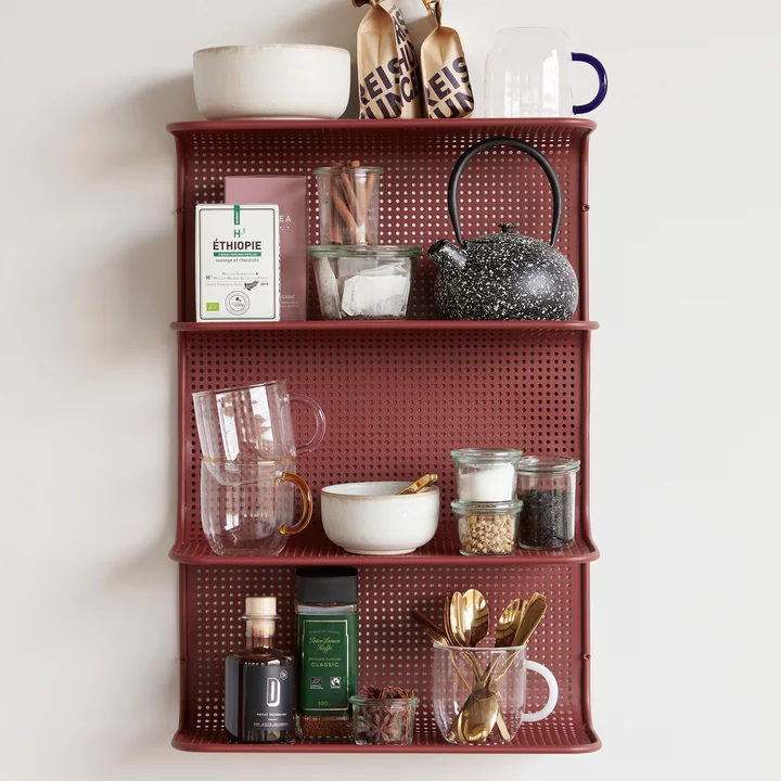 Hübsch Interior - Kiosk Glastasse, klar / mehrfarbig (4er-Set)