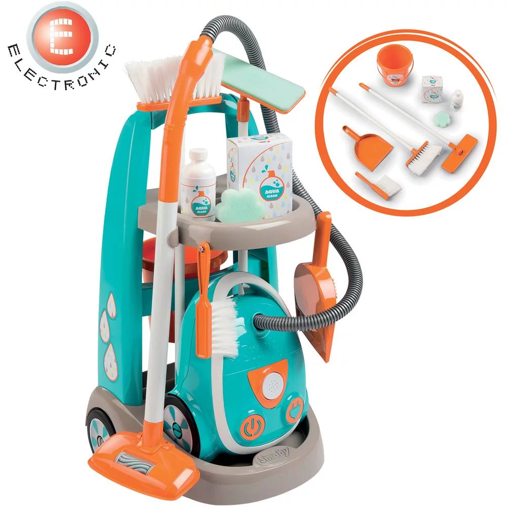 CHARIOT DE MENAGE + ASPIRATEUR