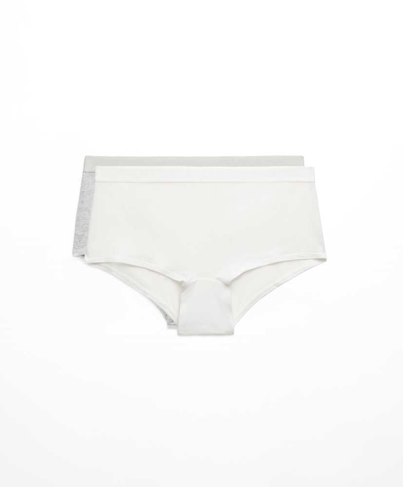 2 calcinhas tipo culote de algodão com logotipo