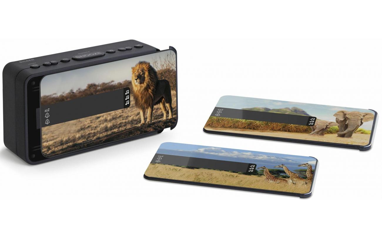 BigBen Wekker Safari met 3 verwisselbare covers & geluidseffecten