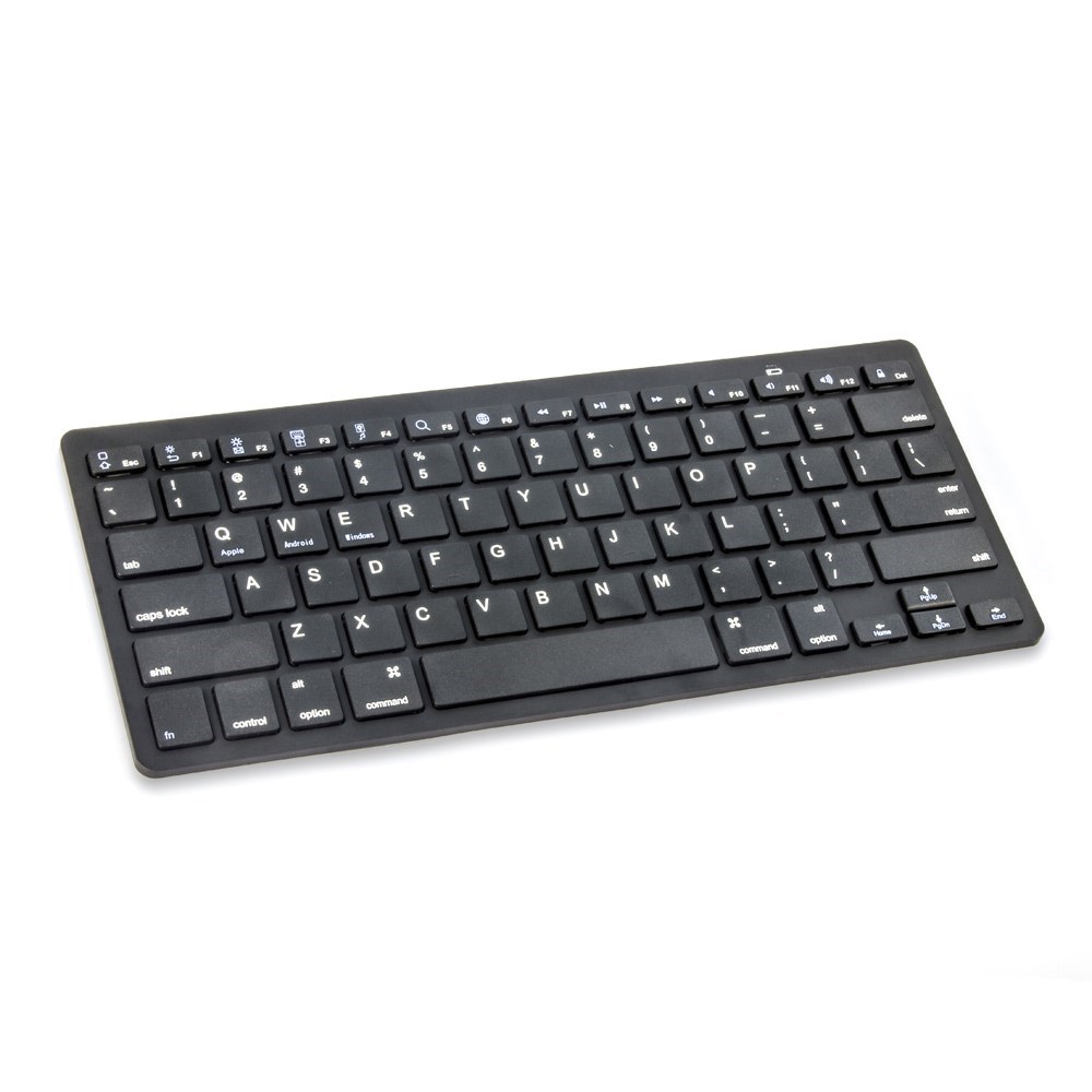 Universal Bluetooth 3.0 Tastatur (QWERTY) Keyboard (Batteriebetrieben) - Schwarz