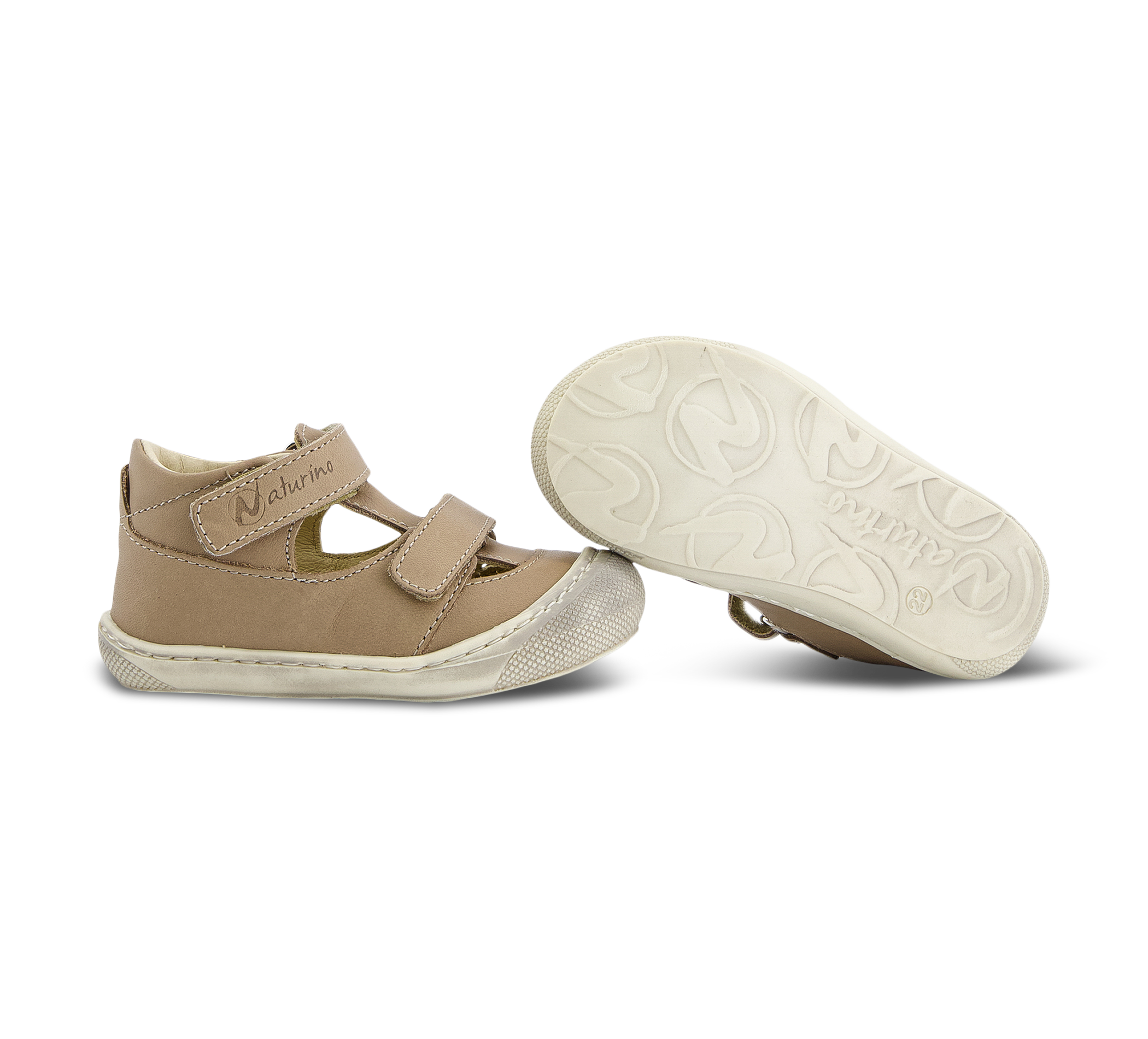 Naturino Puffy - Geschlossene Sandalen beige/taupegrau