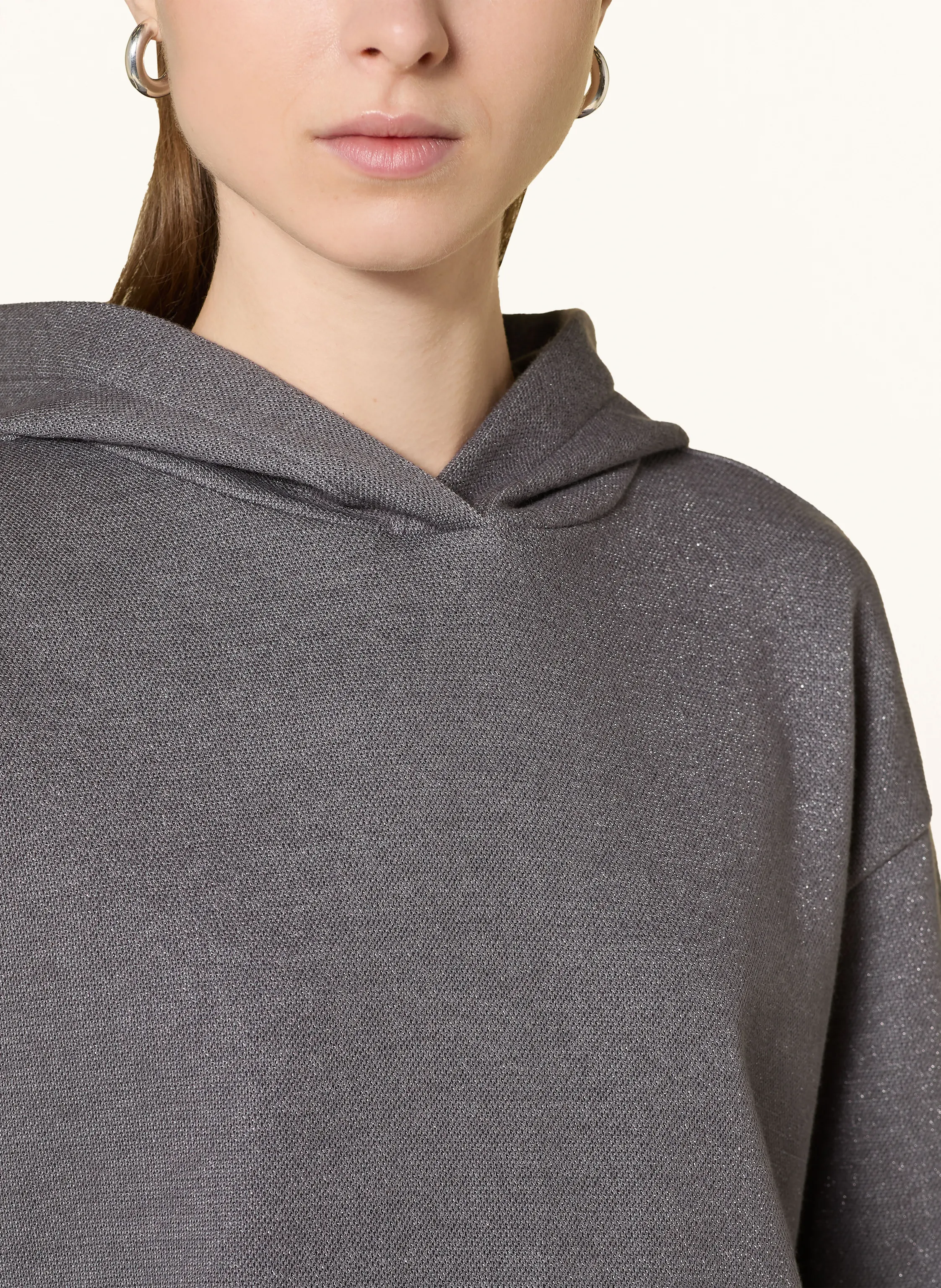 OPUS Hoodie GLITTERO mit Glitzergarn