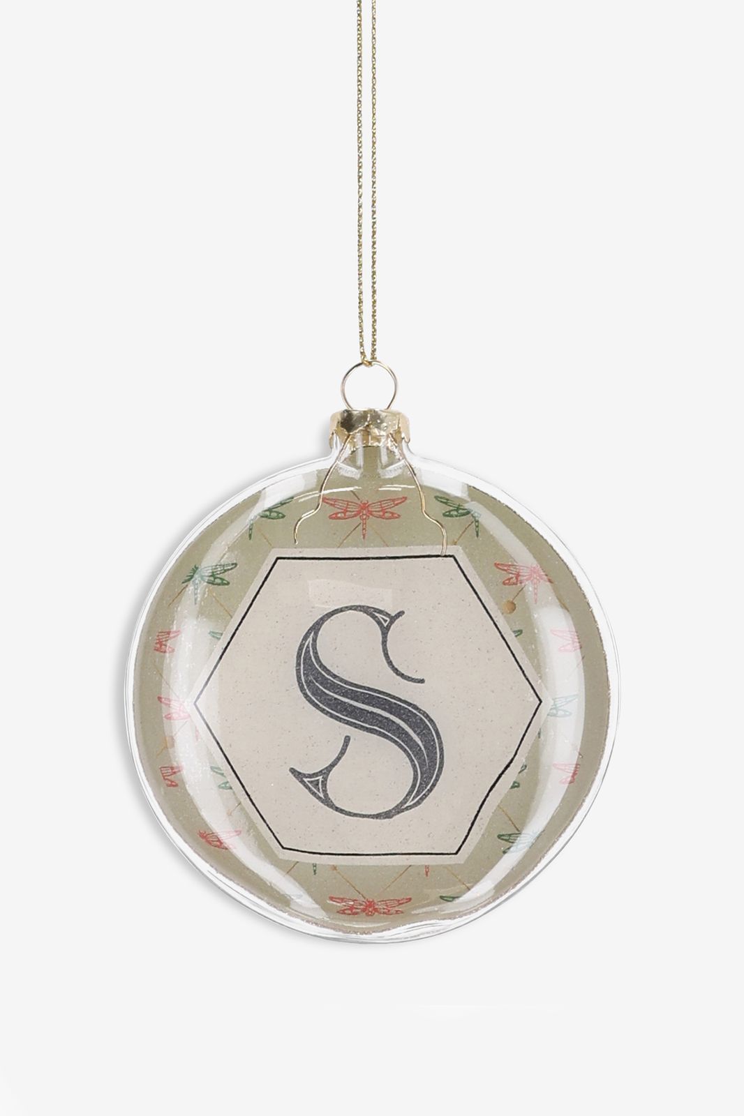 Kerstbal letter S