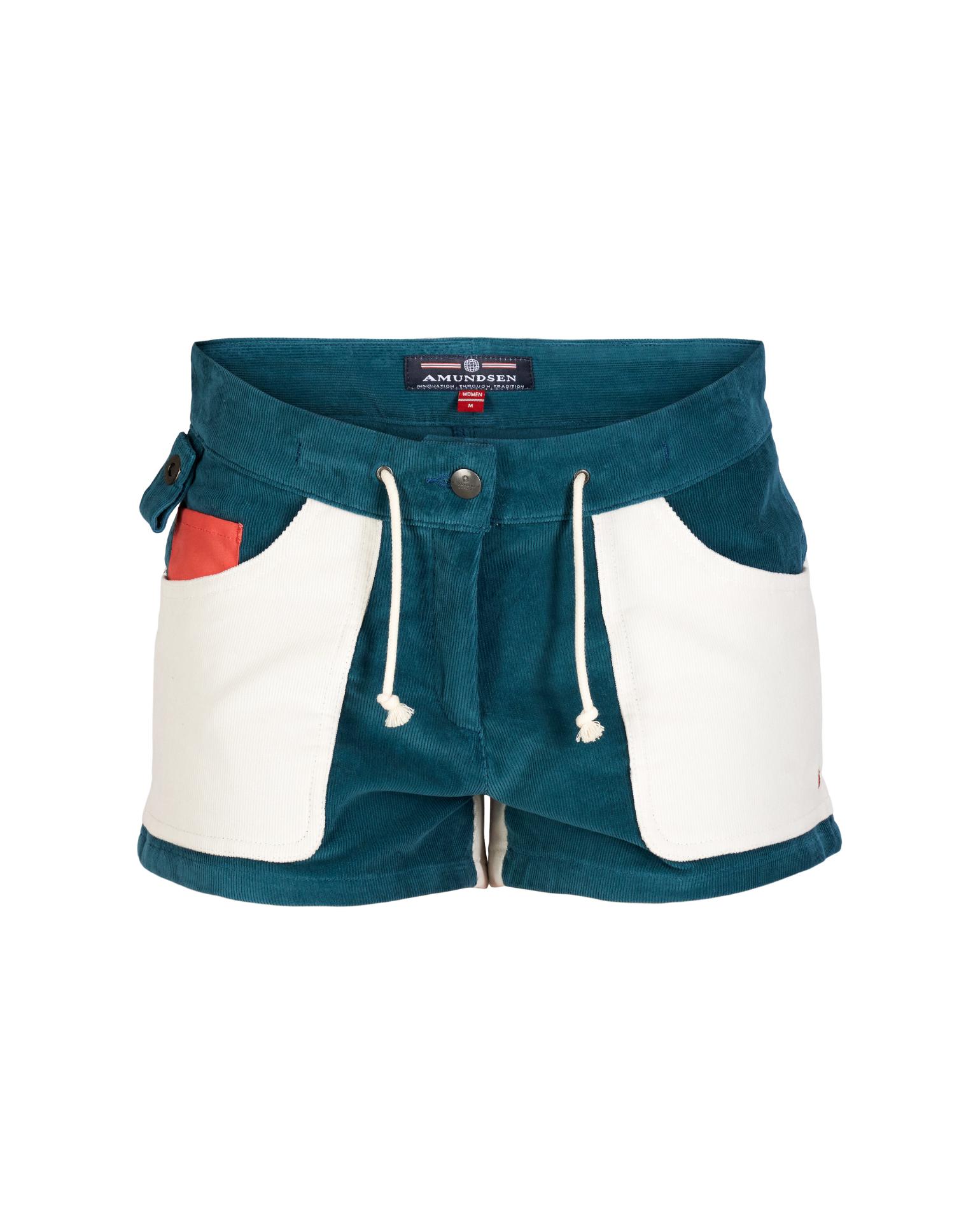 Amundsen 3Incher Cord Shorts Womens Elemental Blue/Natural
