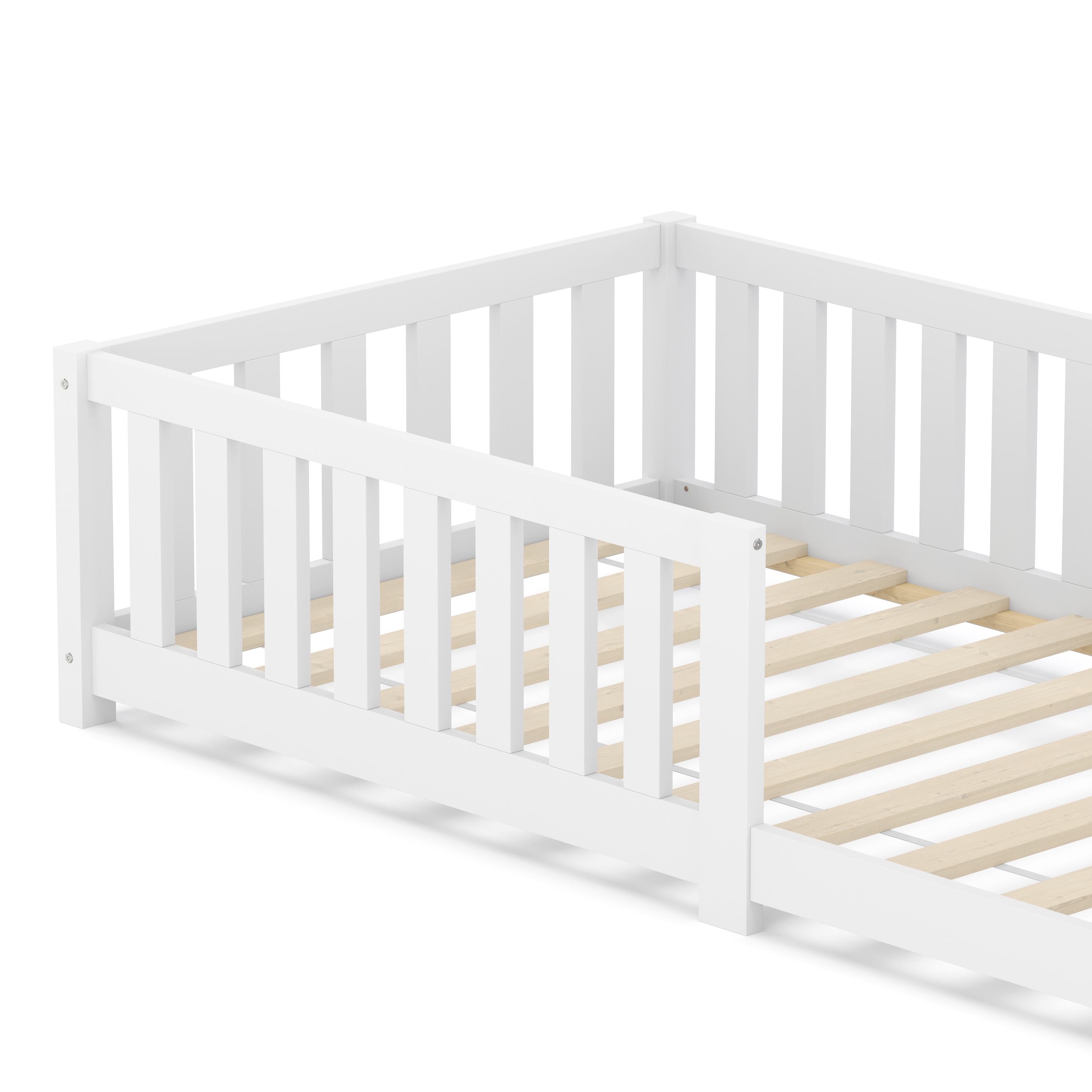 Bodenbett MOLA  90 x 200 cm weiss