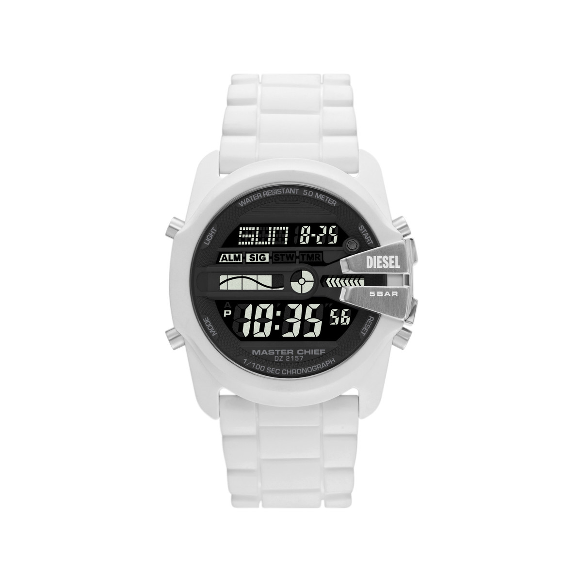 Montre DIESEL Master Chief homme silicone blanc