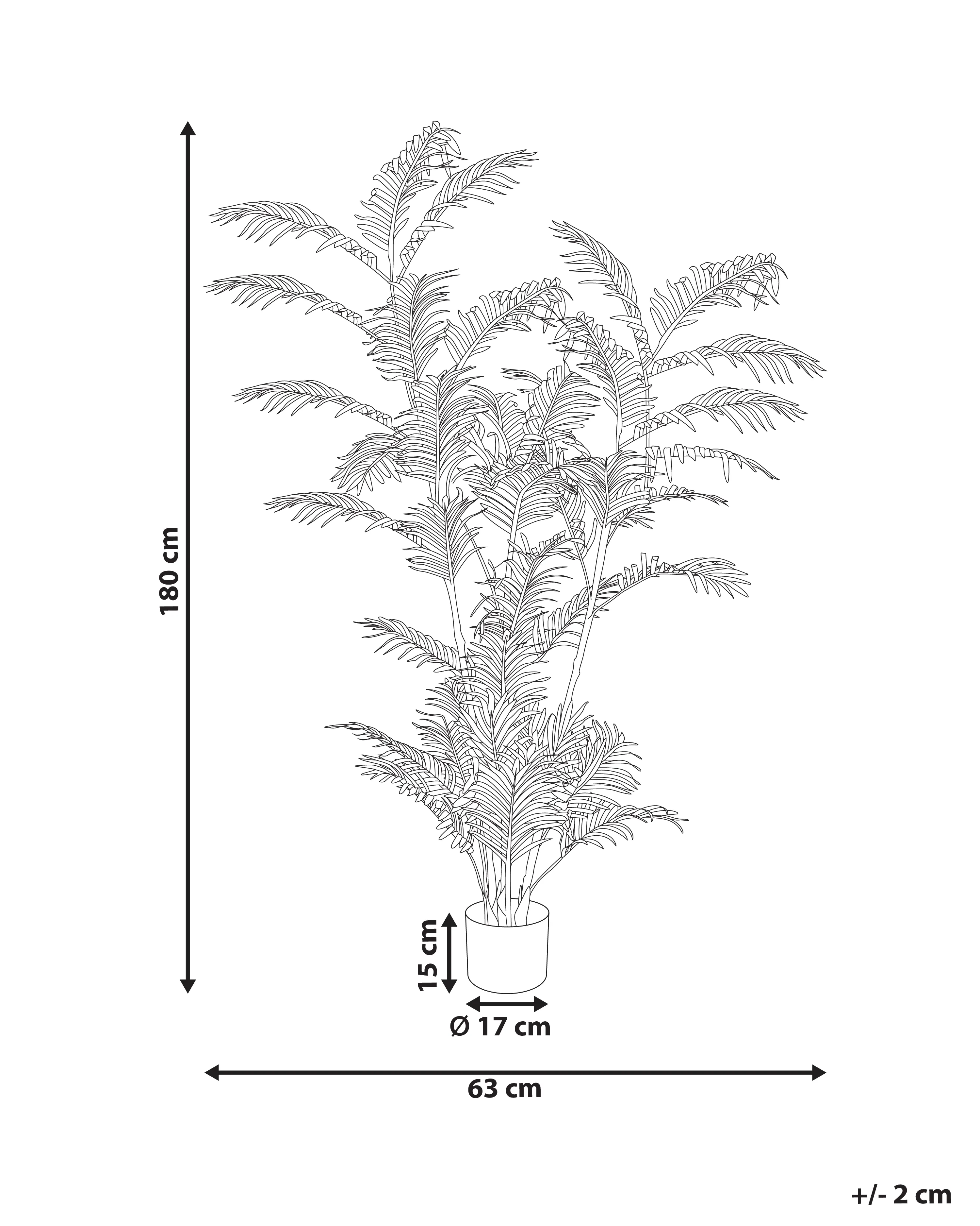 Kunstplant PALM TREE 180 cm Groen