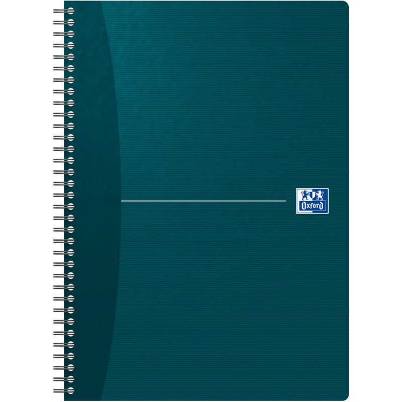 Cahier spirale Oxford Essentials A4 21 x 29,7 cm - ligné - 100 pages - couleurs assorties