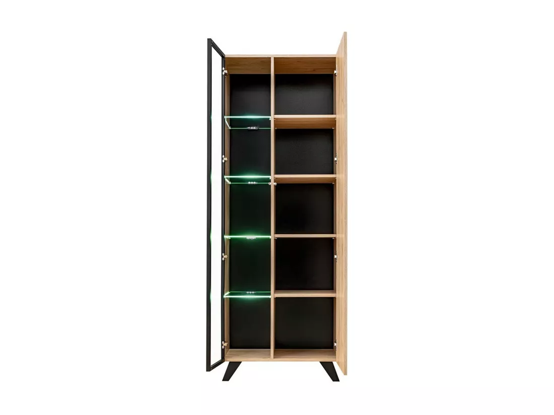 Ensemble de 4 meubles de salon NIELSEN – Chêne et noir