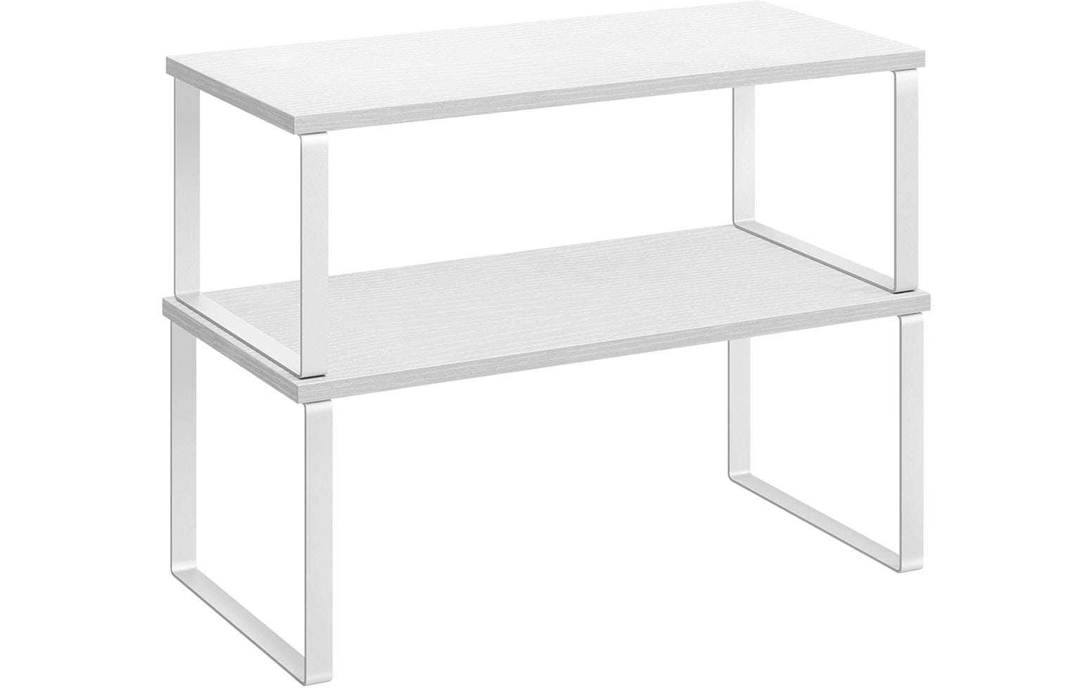 Regal 2er Set WeissGewürzregale mit Metallrahmen