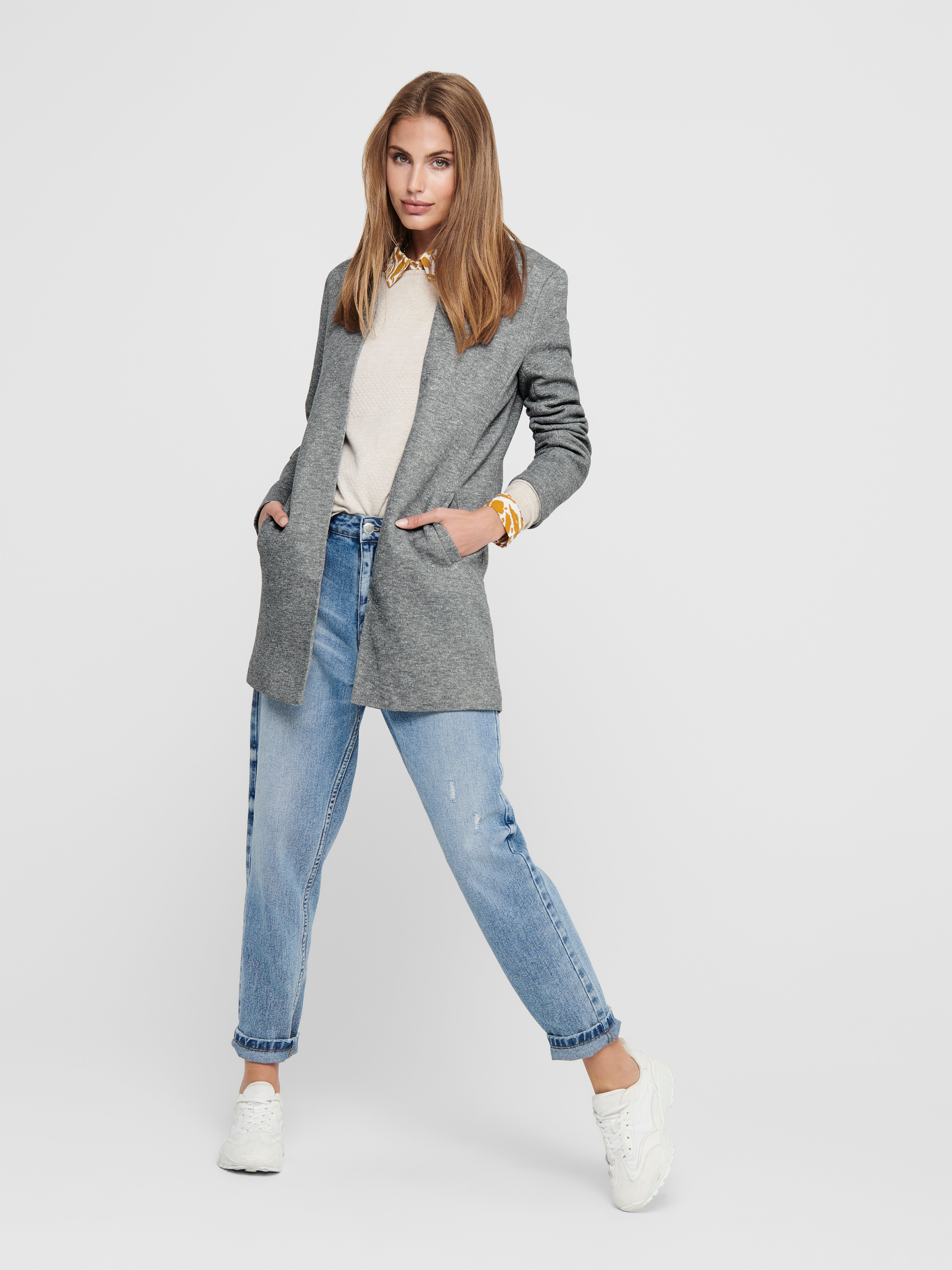 ONLSOHO Blazer Light Grey Melange