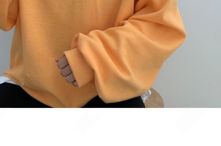 SeoulPop - Losvallend sweatshirt met geborduurde hond
