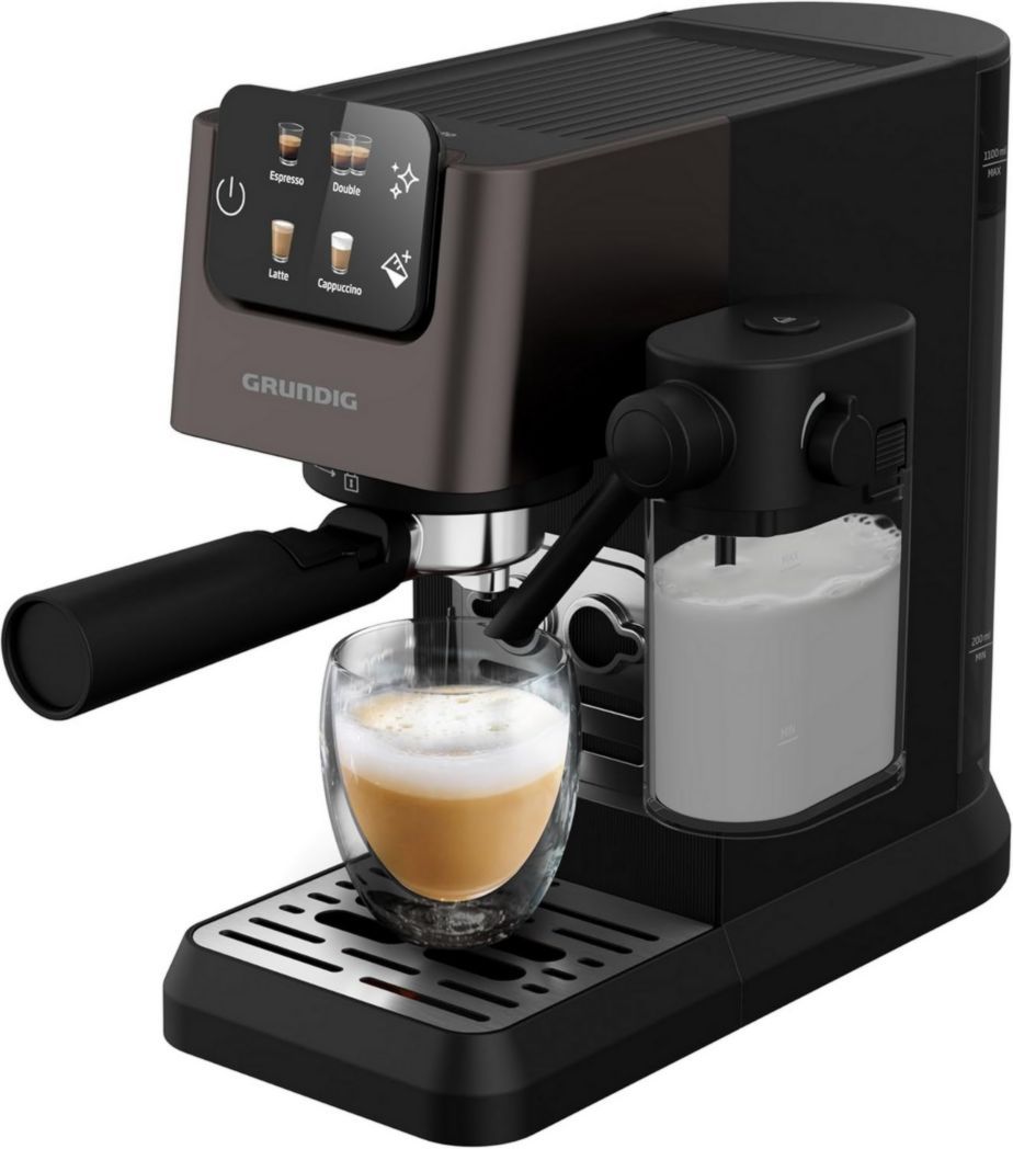 De'Longhi Dedica Style EC685.M, Machine à expresso avec buse à mousse de lait professionnelle, seulement 15 cm de large, réservoir de 1 L, boîtier en métal, compatible avec les dosettes ESE, métal
