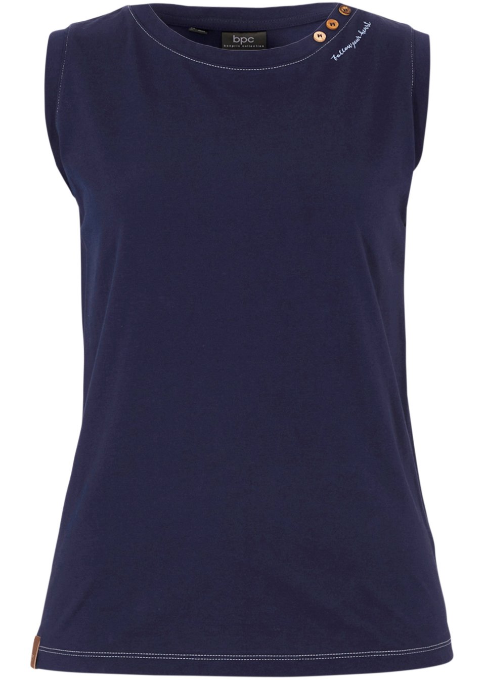 Top avec boutons décoratifs