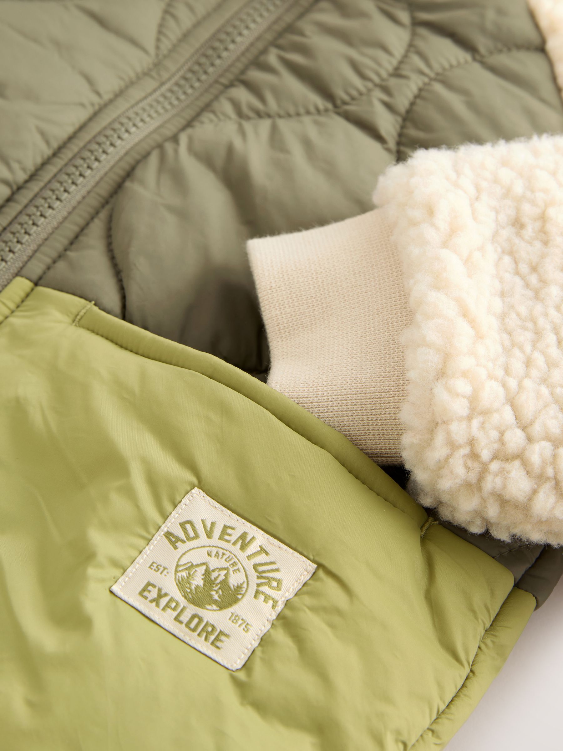 Groen Borg nylon - Bomber Nylon Colourblock Shacket (3mths-7yrs)