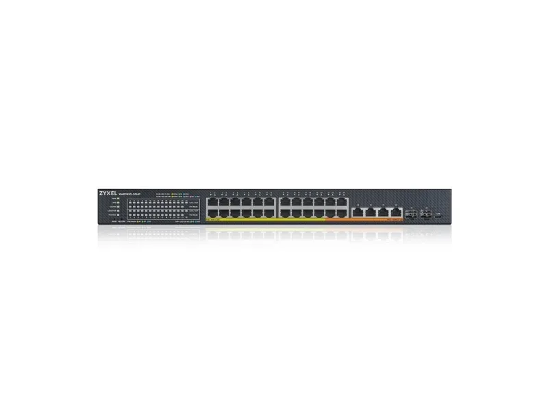 Zyxel XMG1930 Series XMG1930-30HP - Switch - administreret, NebulaFLEX cloud - L3 Lite - smart - 20 x 100/1000/2.5G (PoE )   4 x 100/1000/2.5G (PoE  )   4 x 1/2.5/5/10 (PoE  )   2 x Gigabit SFP / 10 Gigabit SFP  - monterbar på stativ - PoE   (700 W)
