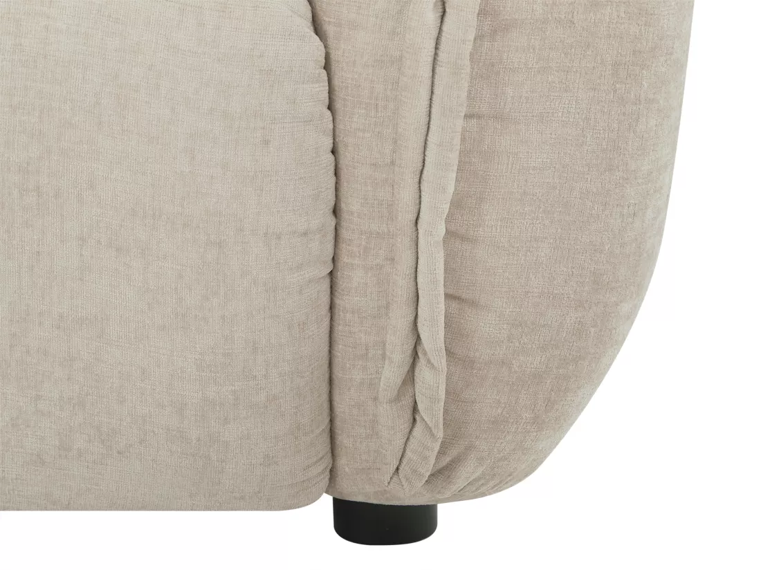 Canapé 3 places et 2 places en tissu chiné beige NAPIZO