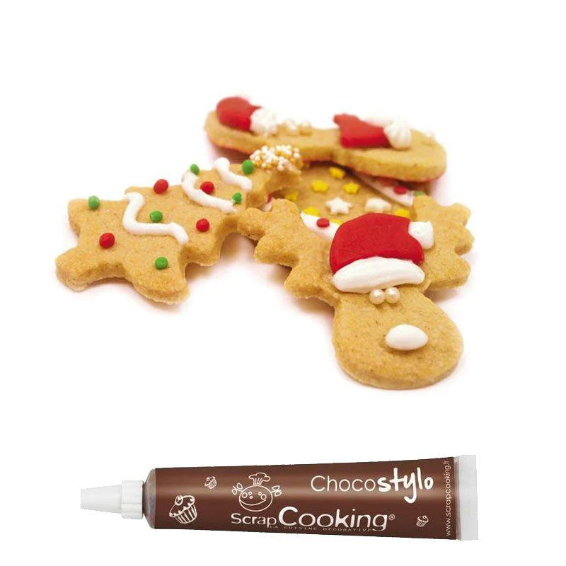 Préparation pour biscuits de Noël + Stylo chocolat Scrapcooking