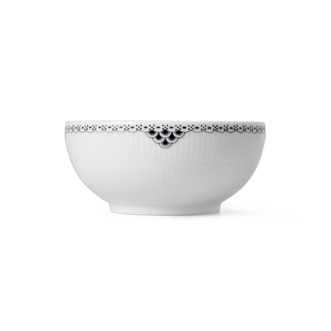 Royal Copenhagen  Sort Riflet Blonde skål - 110 cl.