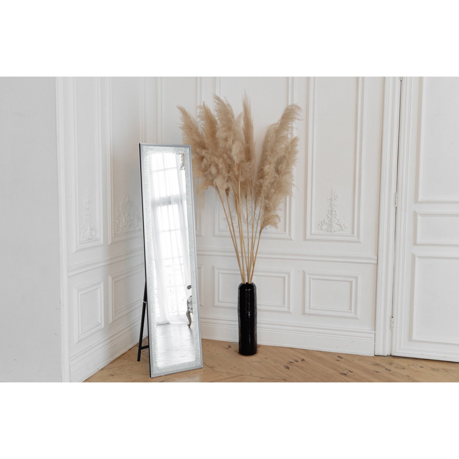 Standspiegel Hermine 40 LED-Glitzerrahmen