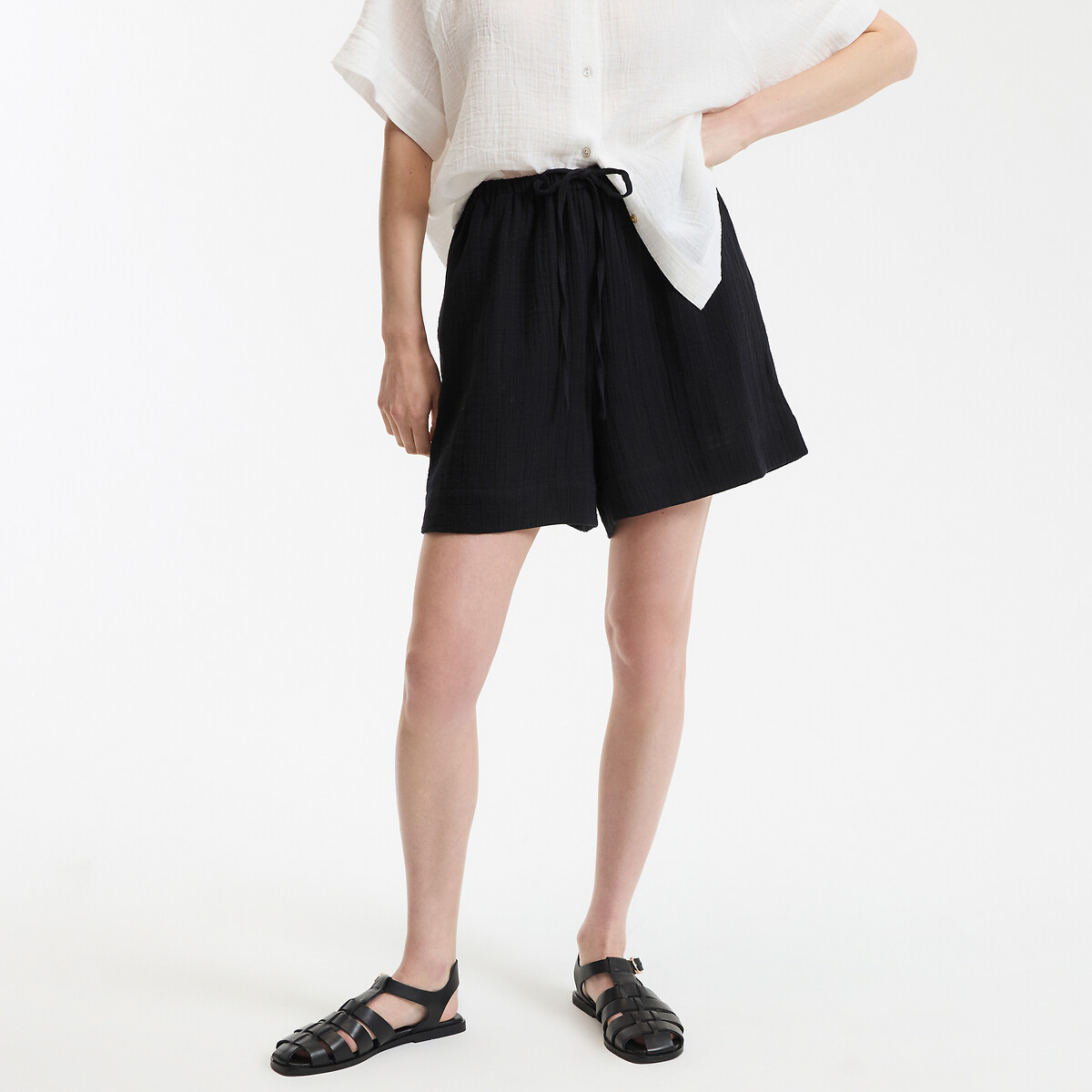 COLEÇÕES LA REDOUTE<br>Shorts Tetra, cintura elástica