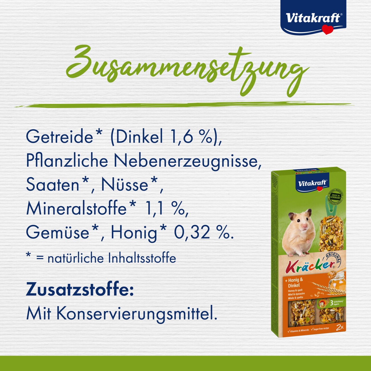 Vitakraft Kräcker Hamster 3x2 Stück