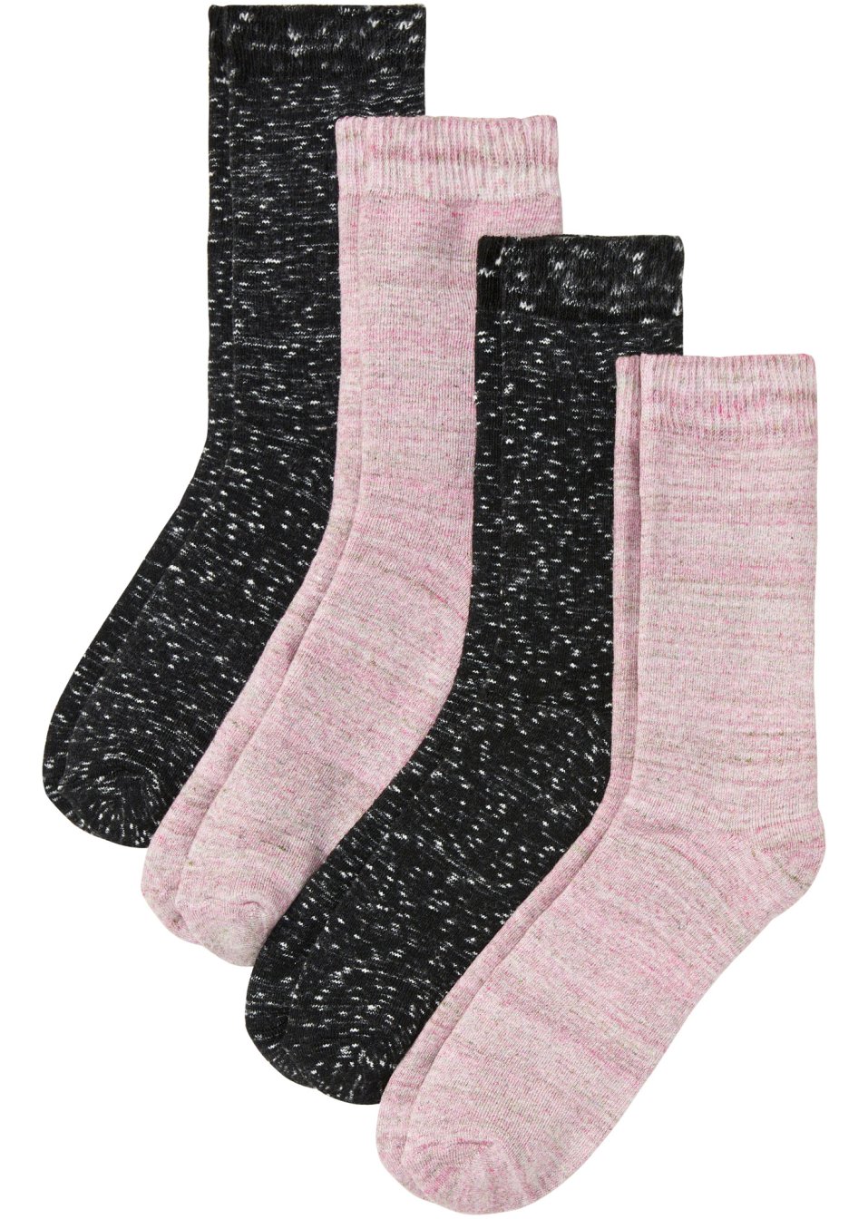 Lot de 4 paires de chaussettes thermo en coloris chinés
