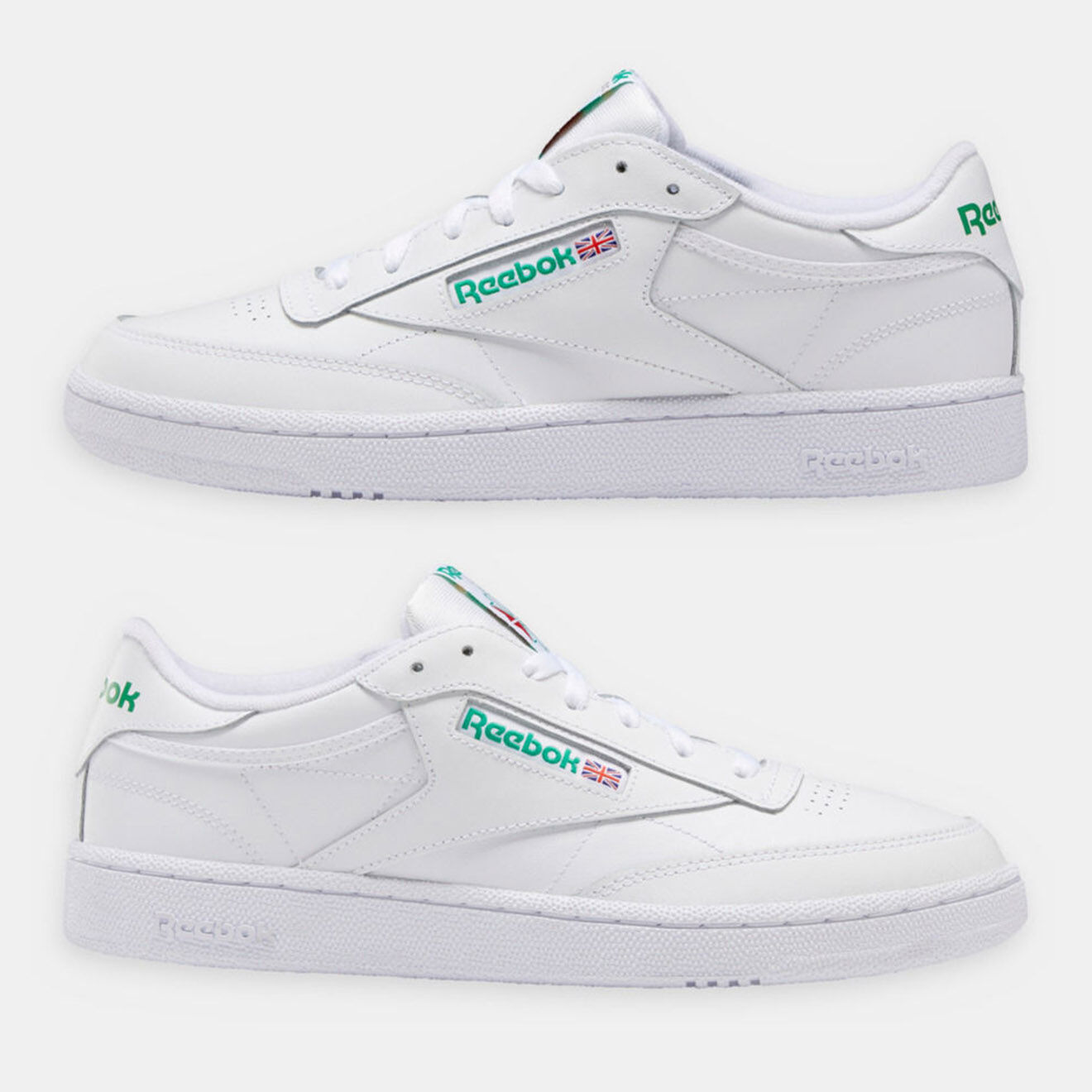 Reebok Baskets en Cuir Club C 85 blanches