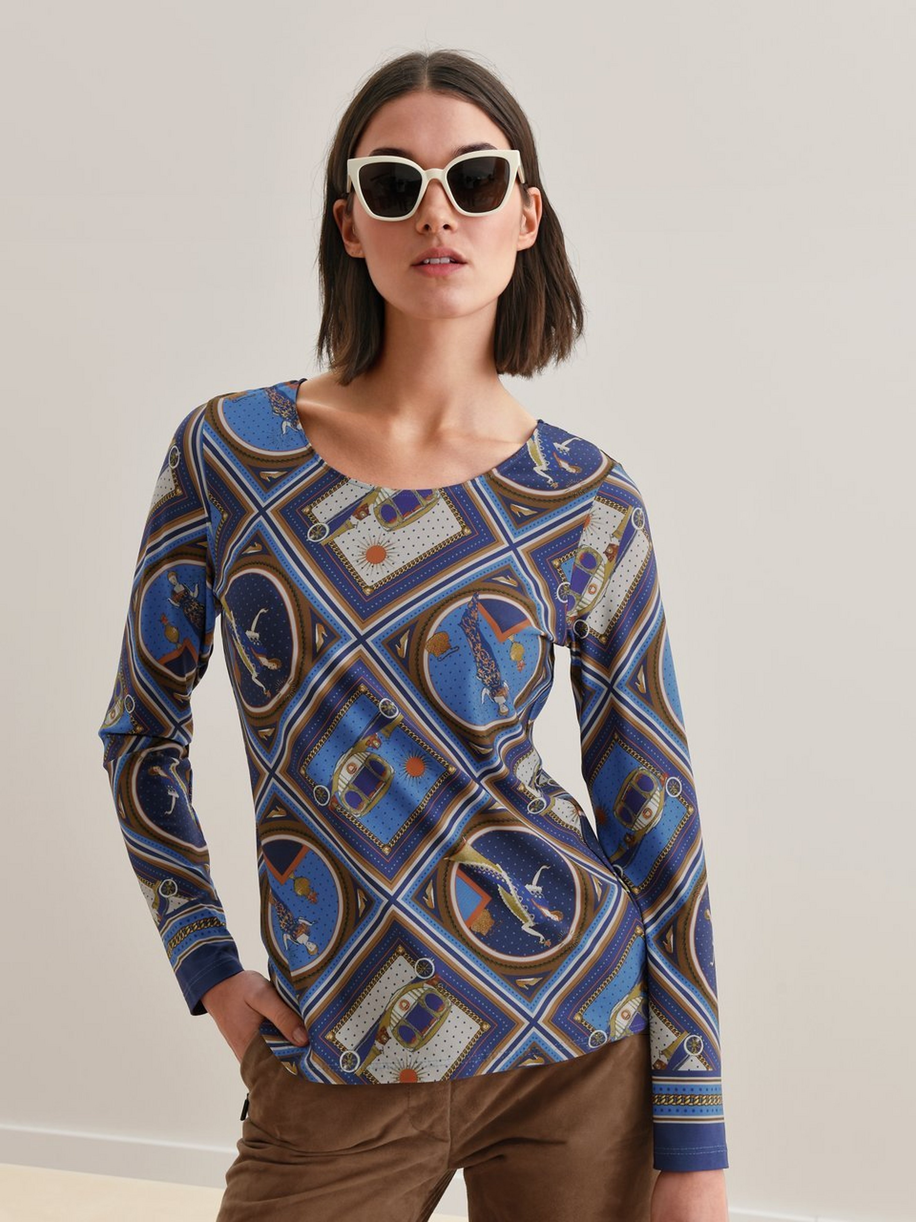 Rundhals-Shirt
