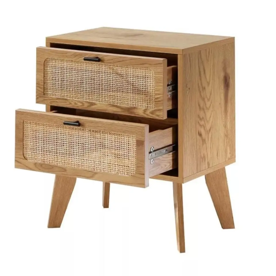 CALICOSY - Nachtkastje ALIA - Licht hout - 56x45x29 cm