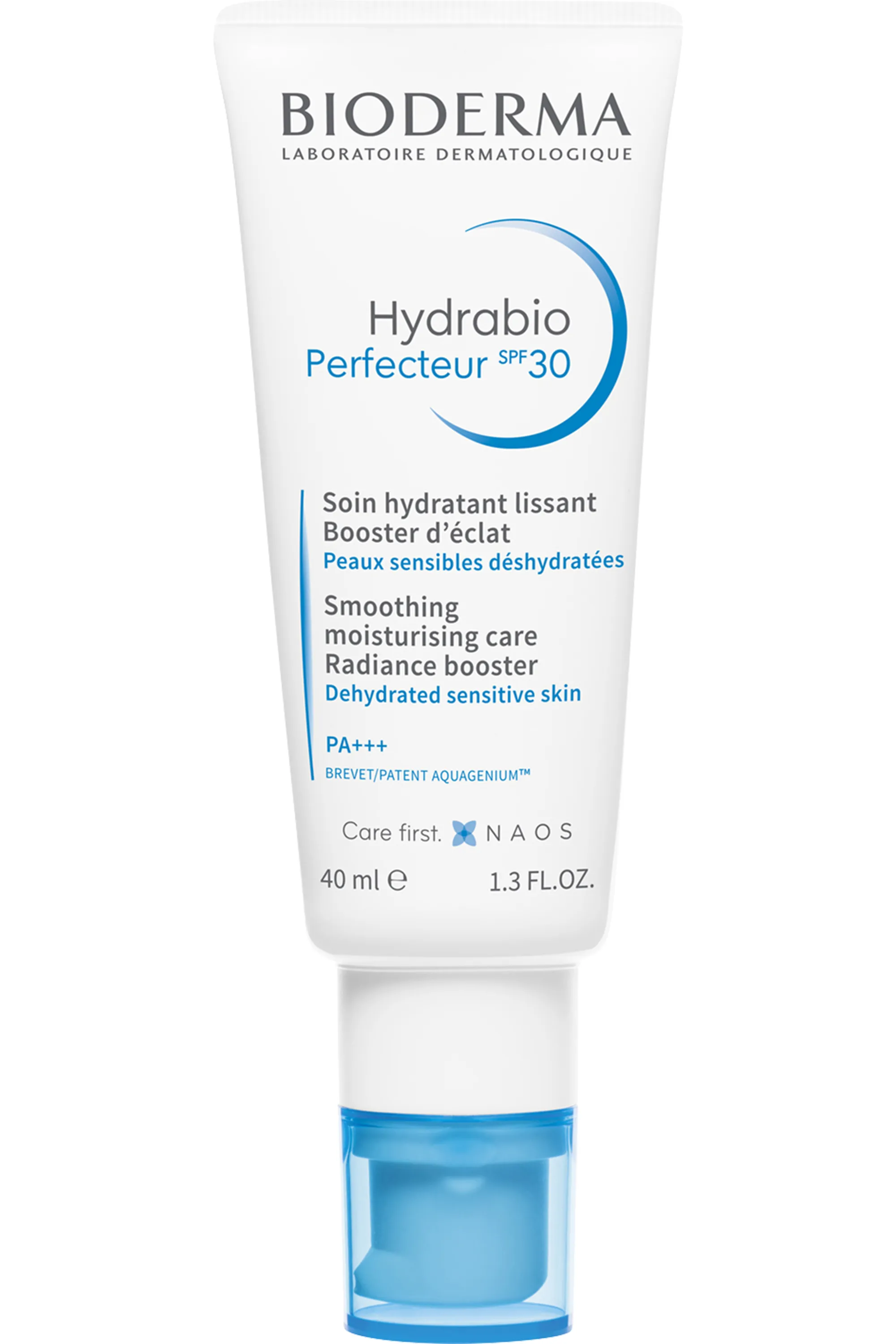 Bioderma Soin hydratant lissant boosteur d’éclat Hydrabio Perfecteur SPF30-40 ml