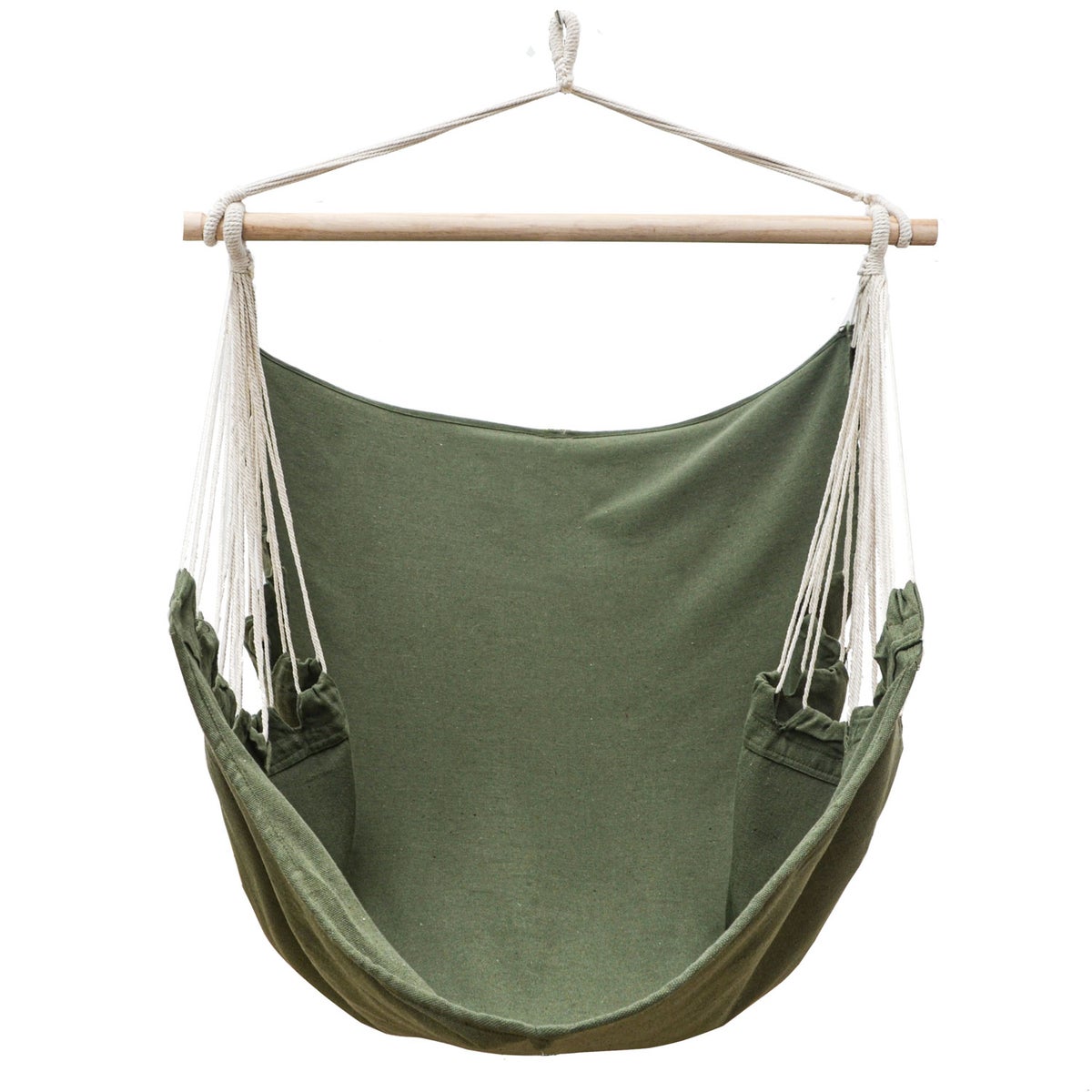 XL Hangstoel Relaxstoel 155x125cm tot 100kg in Mosgroen
